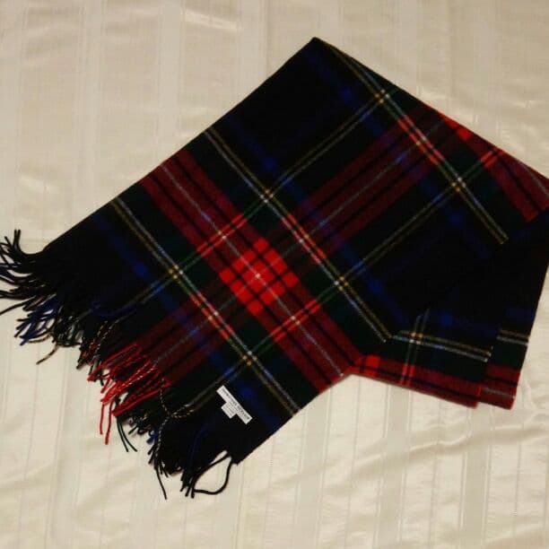 ジョンストンズ ブラックスチュワート カシミヤ100% - メルカリ