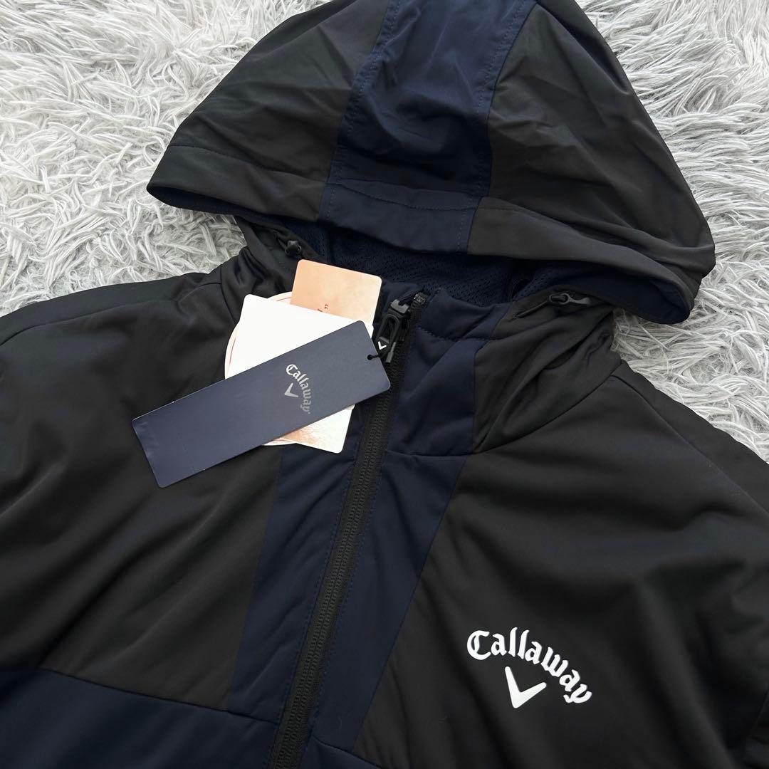 新品　キャロウェイ　ジャケット　ブルゾン　フルジップ　防寒　ネイビー　Lサイズ