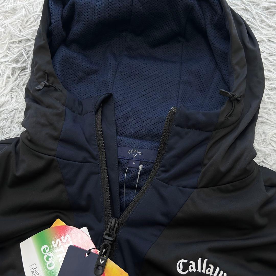 新品　キャロウェイ　ジャケット　ブルゾン　フルジップ　防寒　ネイビー　Lサイズ