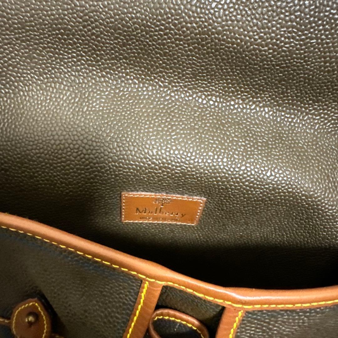MULBERRY company マルベリー 本革 レザー ショルダーバッグ