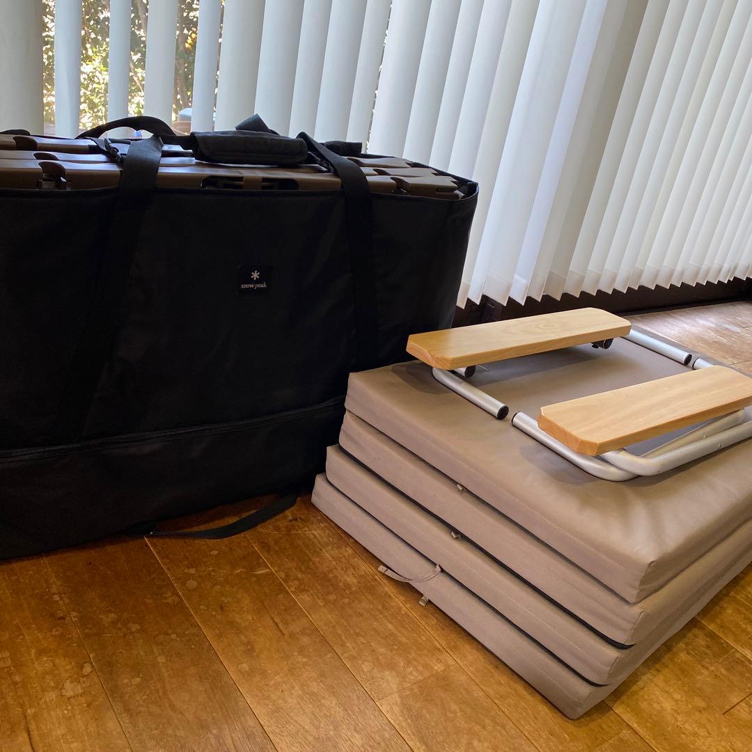 スノーピーク snowpeakラックソット アームレスト キャリーケース付き