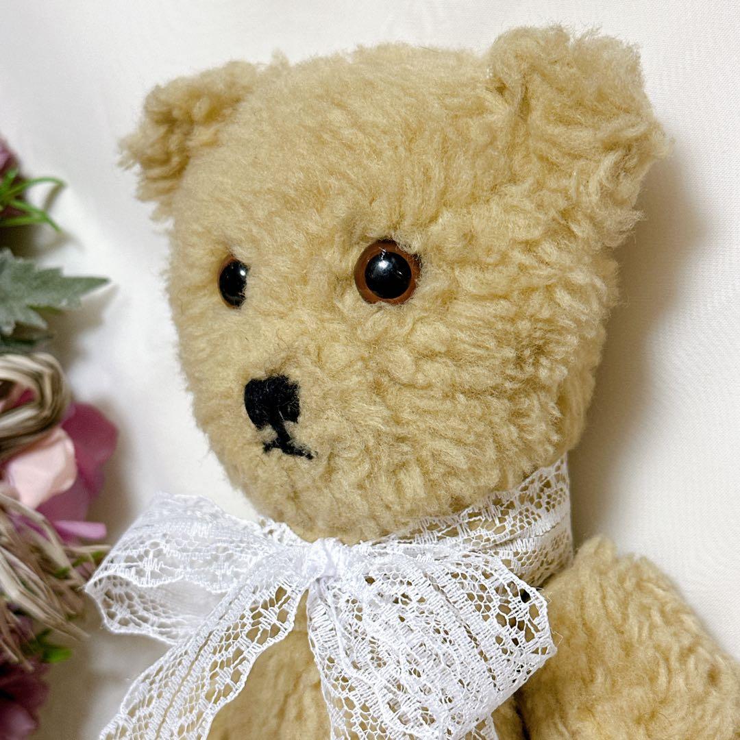 バナナ猫様　アンティークベア4体+ドール1体セット