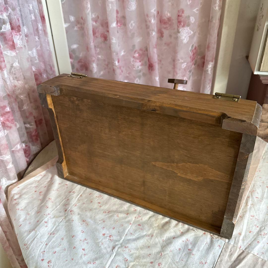 ハートローズ ブレッドボックスス ブラウン ハート型のガラスフレンチ