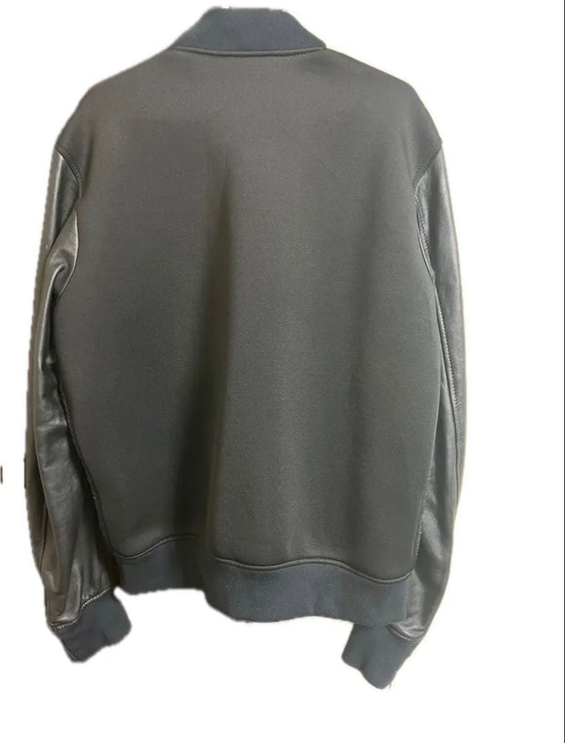 DIESEL ディーゼル 羊革 袖レザー切替 ジャケット スタジャン　黒 L