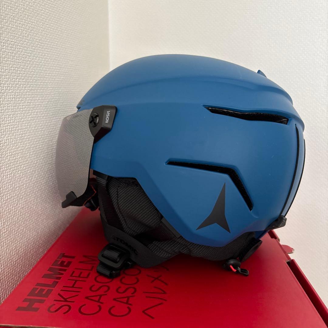 ATOMIC スキー ヘルメット Sサイズ　バイザー付き　キッズ