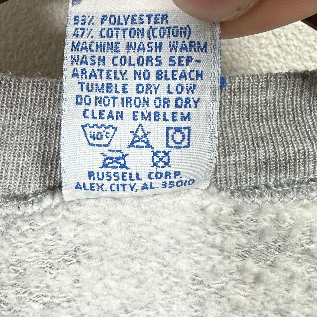 美品 90s USA製 XL ラッセル アスレティック　グレー スウェット