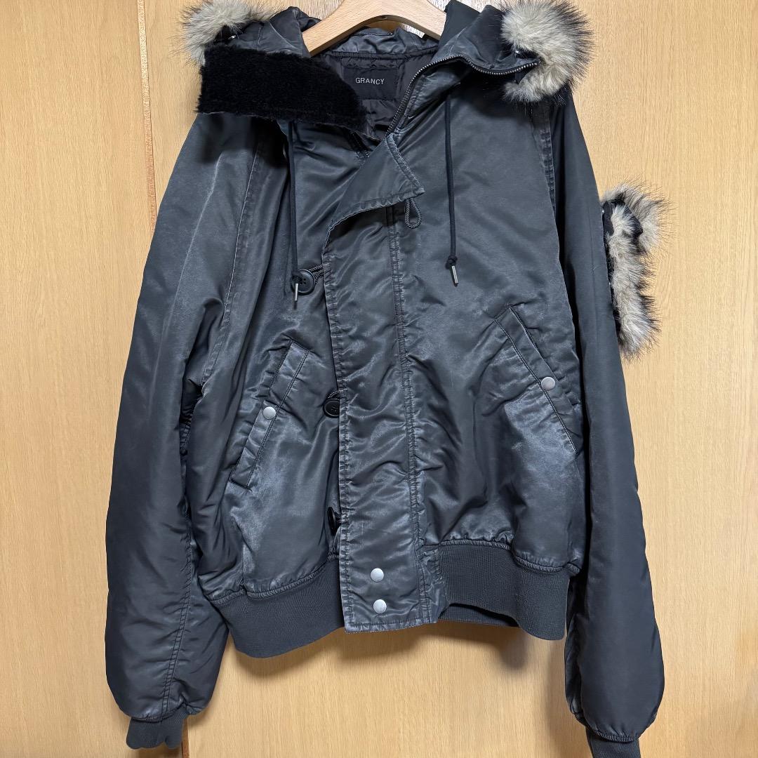 【GRANCY】ファーポケットデザインフェードN2Bジャケット