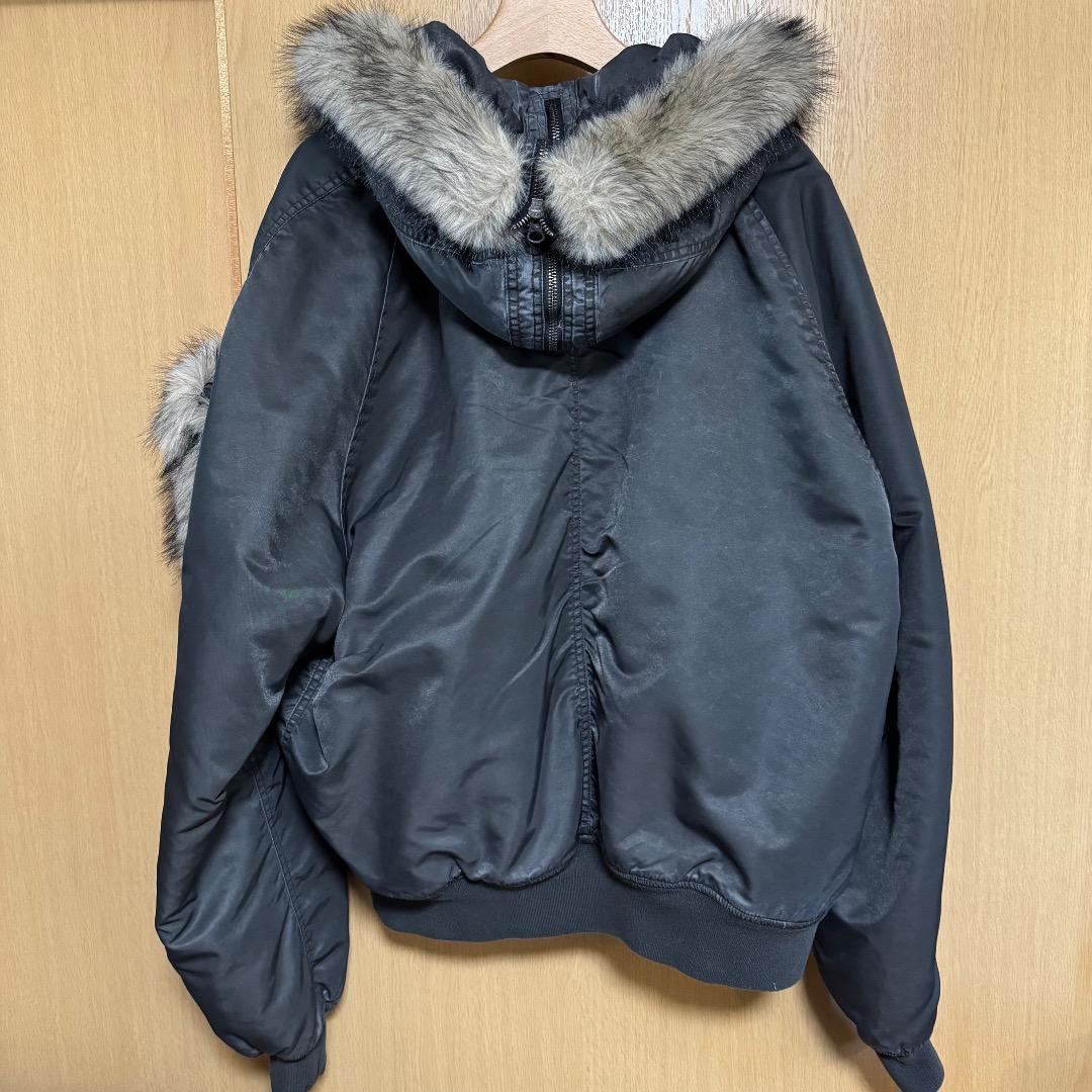 【GRANCY】ファーポケットデザインフェードN2Bジャケット