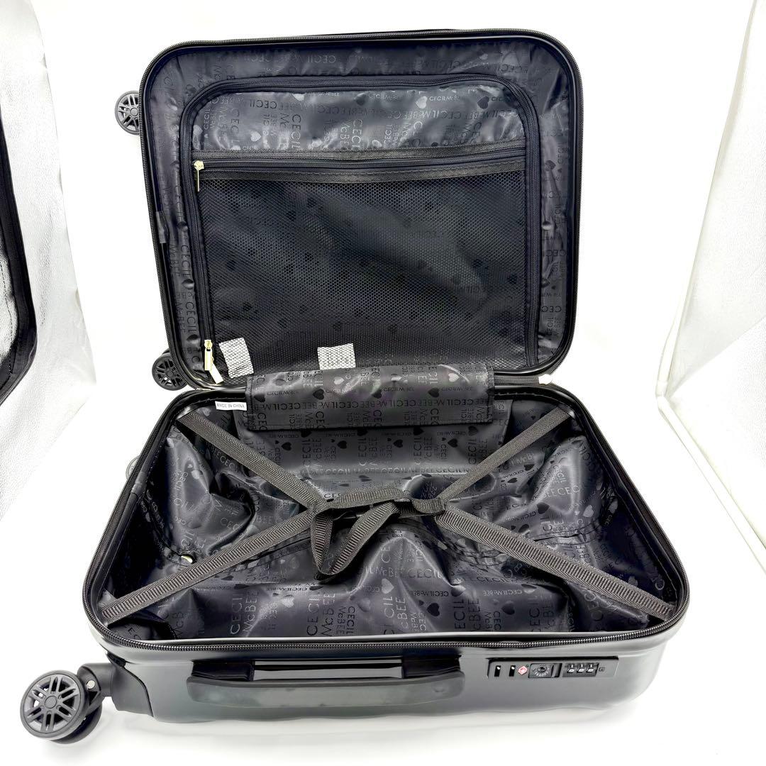 新品タグ付✨ セシルマクビー キルト キャリーケース Sサイズ 35L ブラック