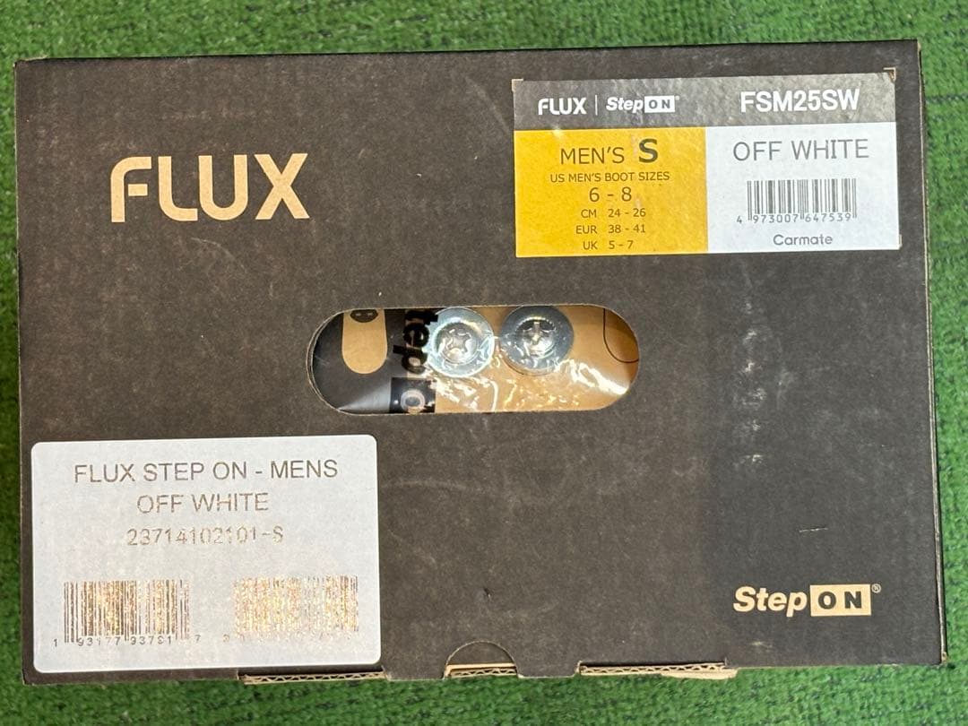 FLUX DS STEPON スノーボードビンディング ホワイトS