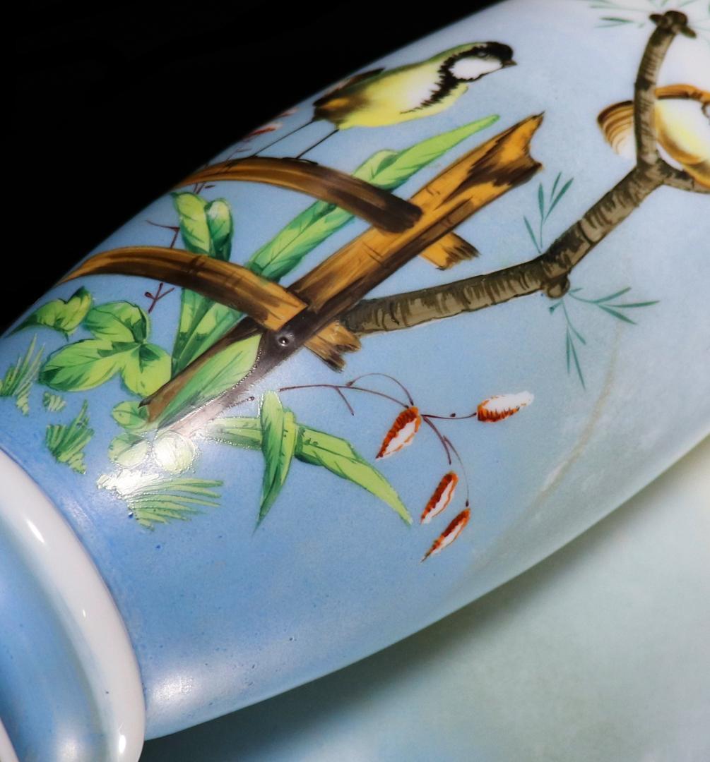 オールド・バカラ 極希少 31.3cm グラデーションオパーリンクリスタル製花瓶