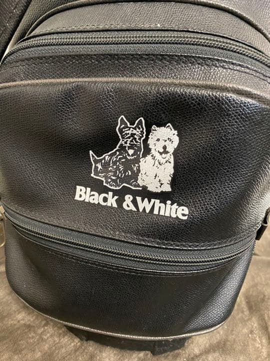 希少　BLACK&WHITE キャディバッグ