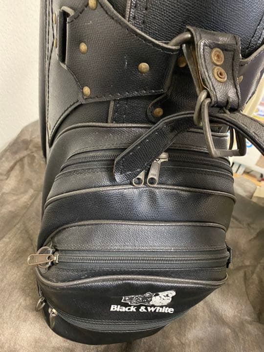 希少　BLACK&WHITE キャディバッグ