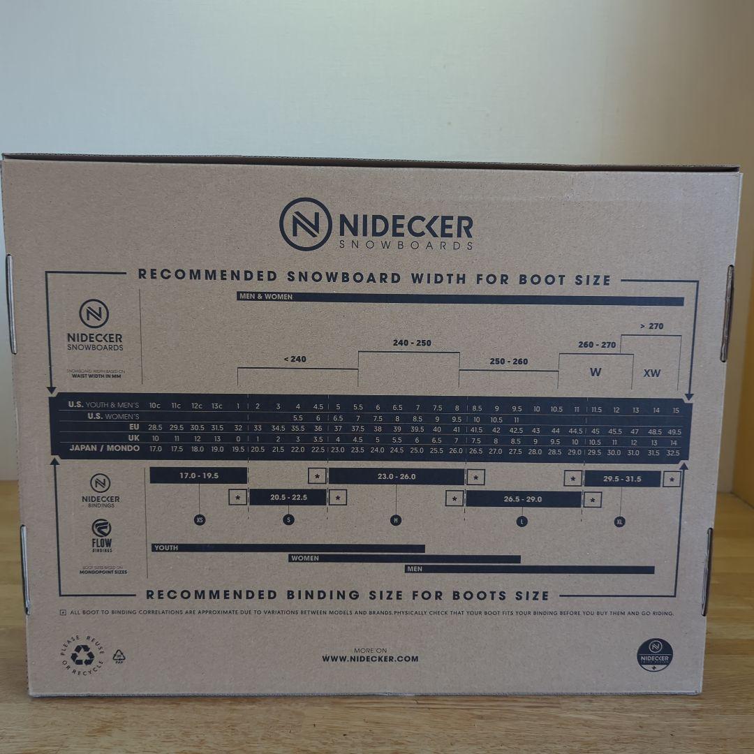 NIDEKER スノーボードブーツ 27.5cm 24-25モデル ALTAI