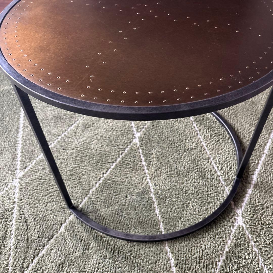 クラッシュゲート　エルマ　サイドテーブル 60cm 真鍮