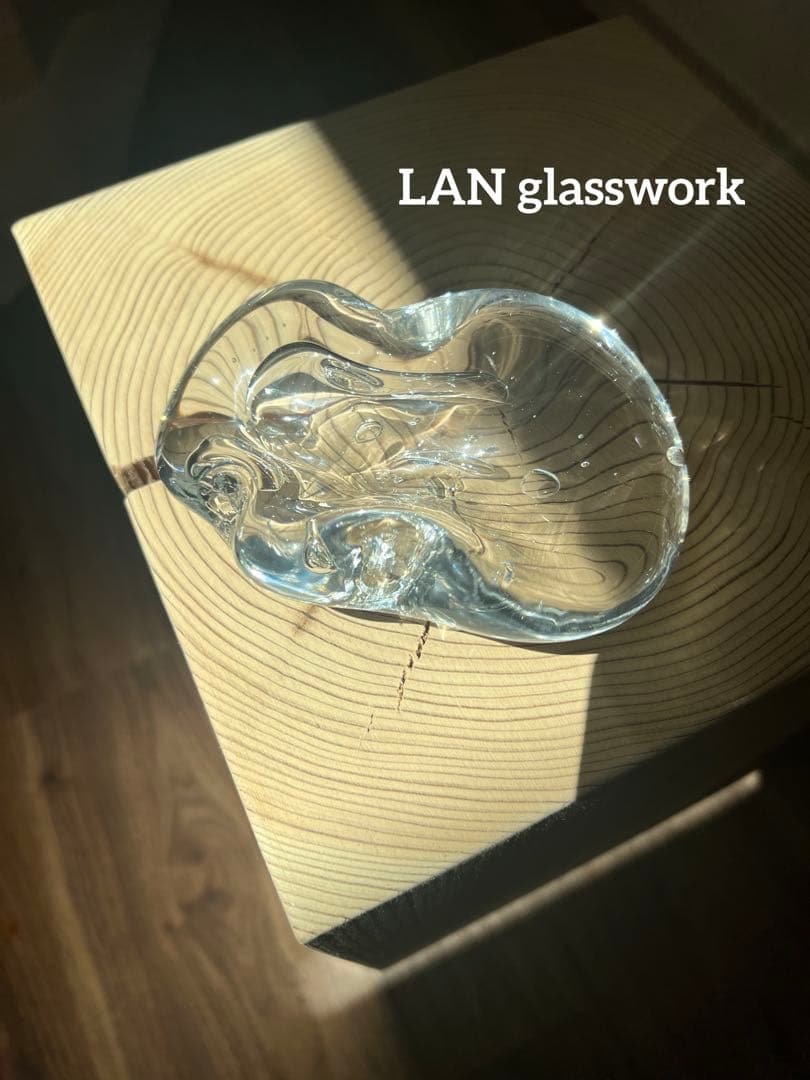 lan glasswork お香たて/アクセサリートレイ