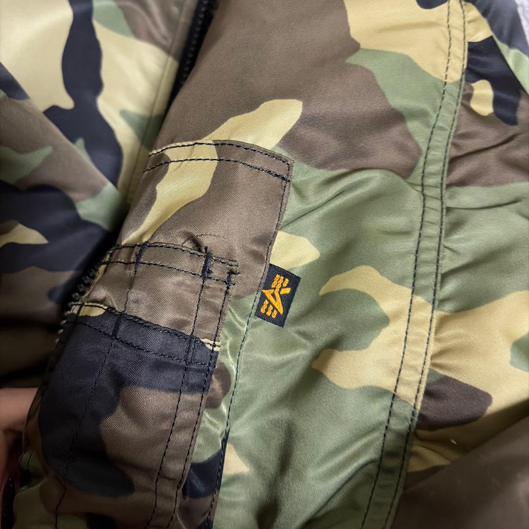 alpha 迷彩 MA-1ジャケット