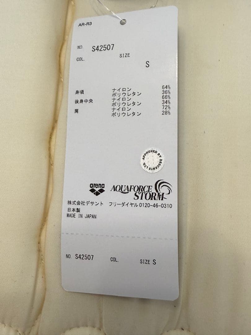 新品　アリーナ　高速水着　競泳水着　アクアフォースストームCP S