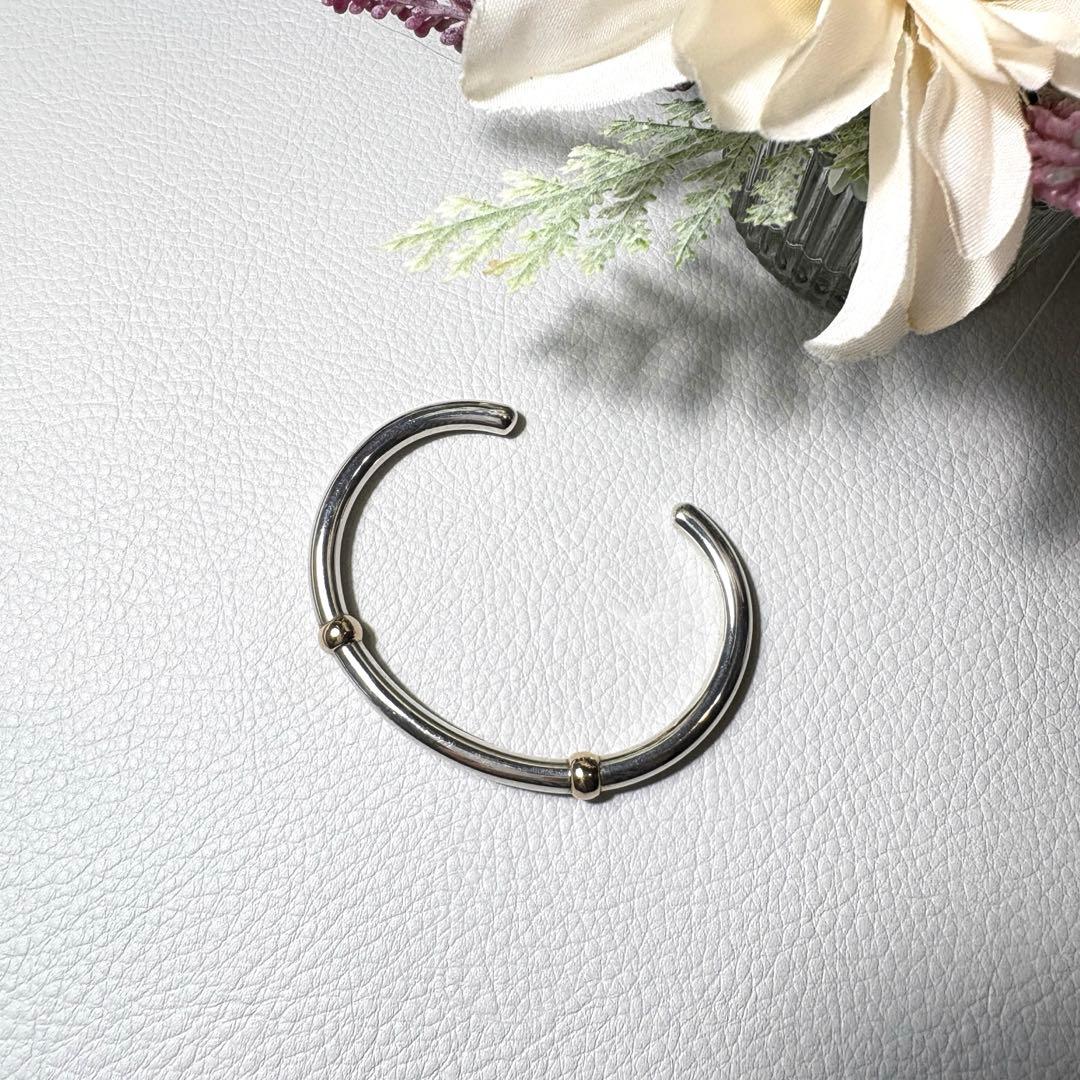 スタージュエリー K14 シルバー925 バングル ブレスレット