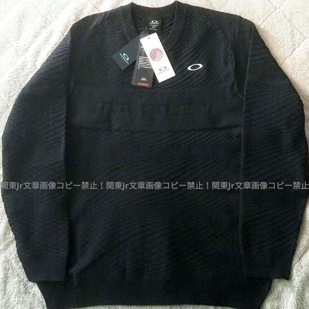 オークリー XXL フロント立体ロゴ 保温セーター ストレッチ ゴルフ