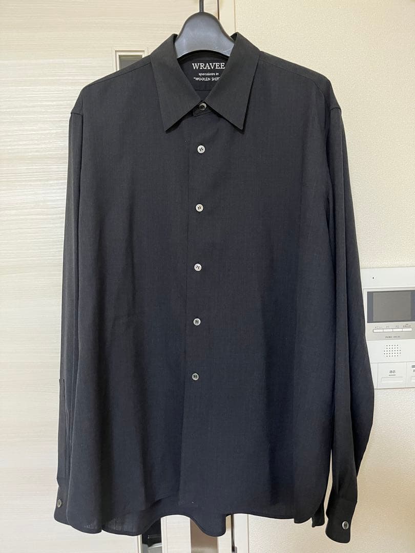 WRAVEE ウール レギュラーカラー シャツ ドレスシャツ - メルカリ