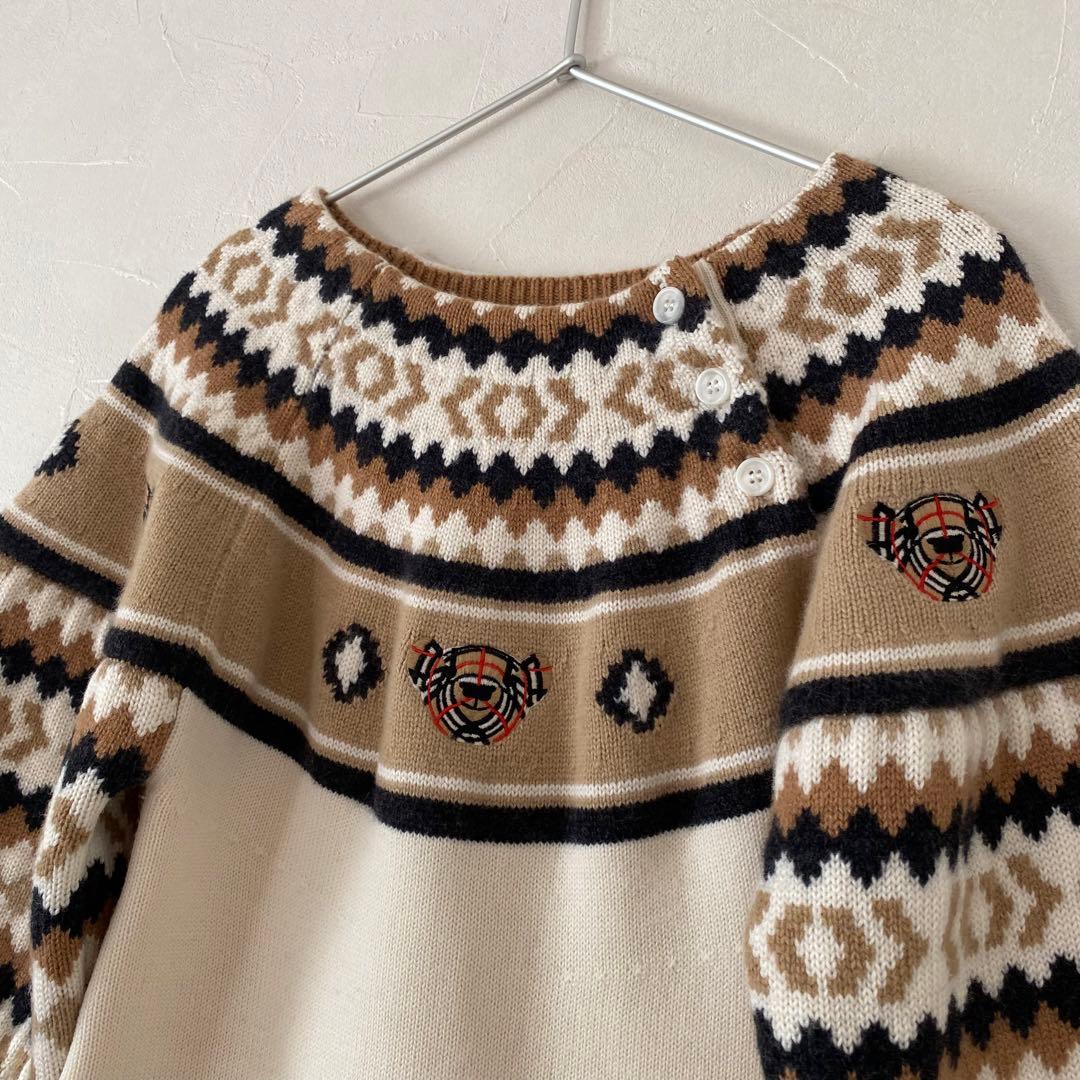 coconut 　BURBERRY ニット　カシミヤ混トーマス ベア 6Y