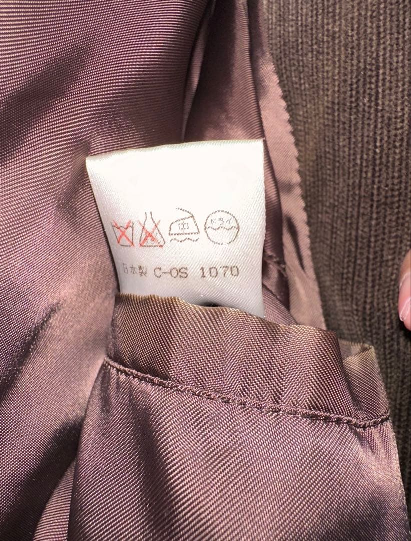 Paul Smith ポールスミス★ダブルチェスターコート ロング コーデュロイ