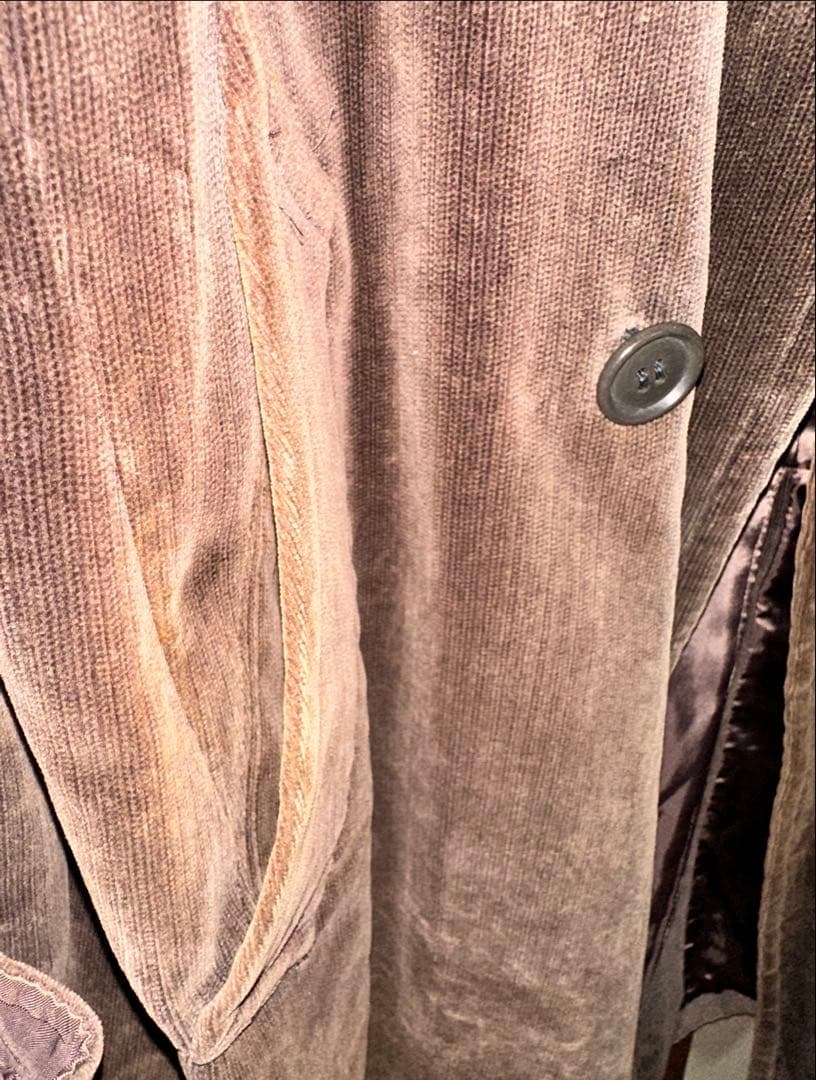 Paul Smith ポールスミス★ダブルチェスターコート ロング コーデュロイ