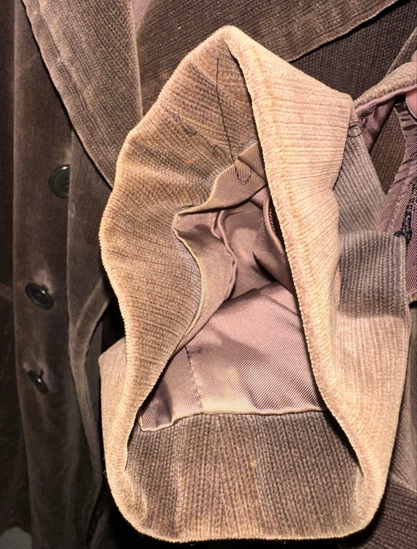 Paul Smith ポールスミス★ダブルチェスターコート ロング コーデュロイ