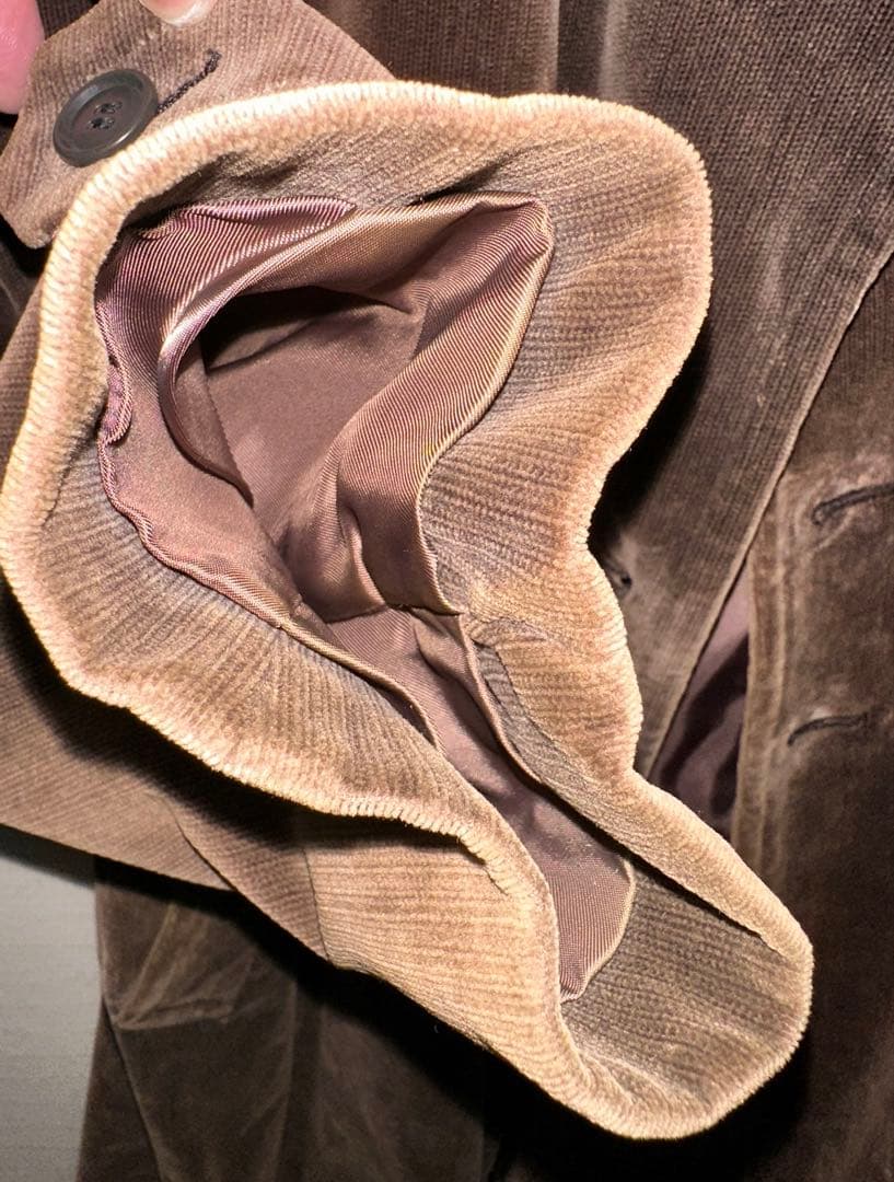 Paul Smith ポールスミス★ダブルチェスターコート ロング コーデュロイ