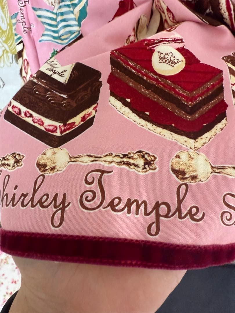 Shirley Temple ケーキ柄ノースリーブワンピース120