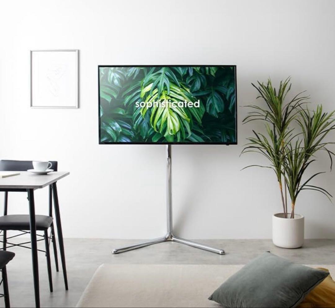 Elsie シルバー テレビスタンド