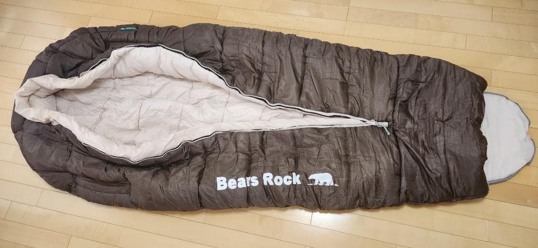 【極暖】ベアーズロック 寝袋 FX-453G −34℃ マミー型 センタージップ
