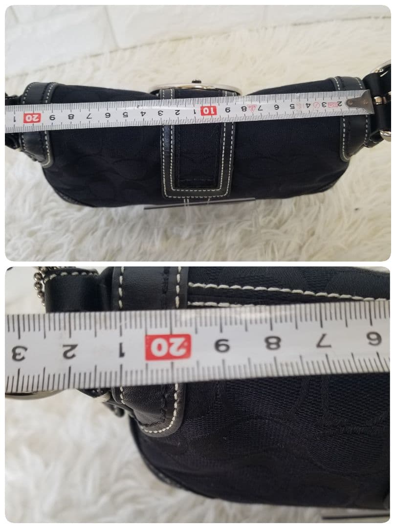 COACH／コーチ／SOHO／ソーホー／黒ブラック／シグネチャー／ワンショルダー