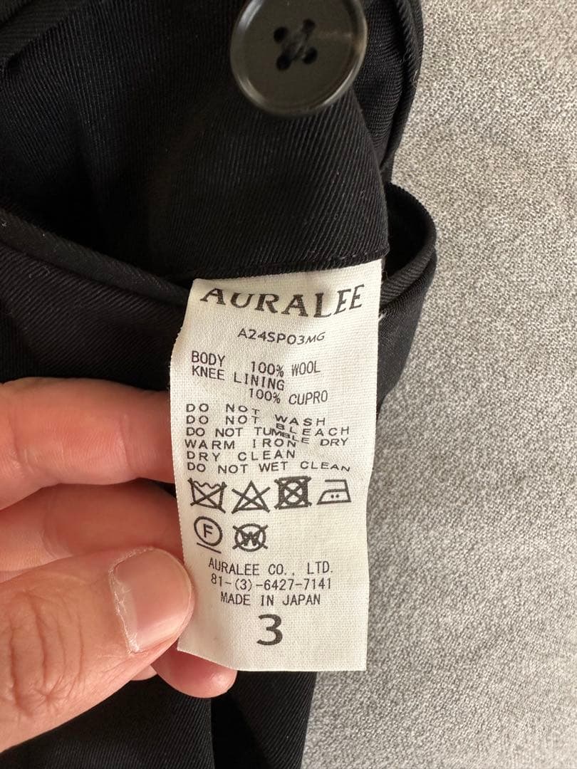 スーツ AURALEE LIGHTWOOL MAX GABARDINE TWOTUCK