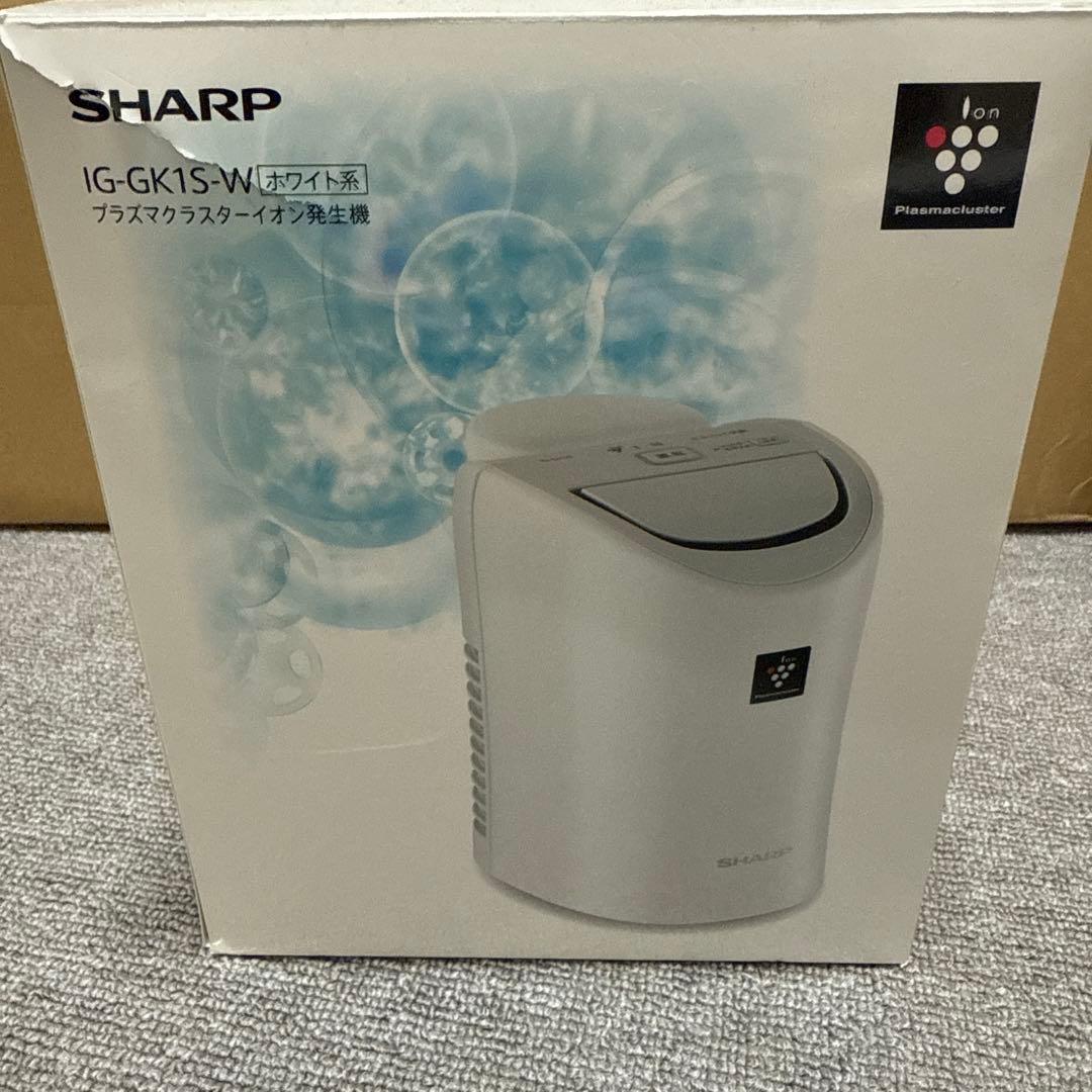 シャープ　プラズマクラスターイオン発生器 IG-GK1S-W