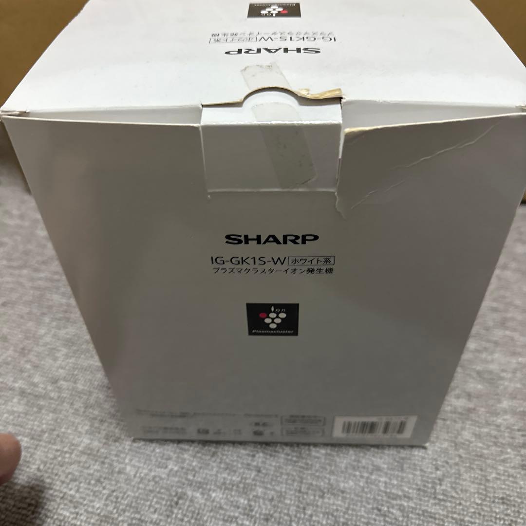 シャープ　プラズマクラスターイオン発生器 IG-GK1S-W