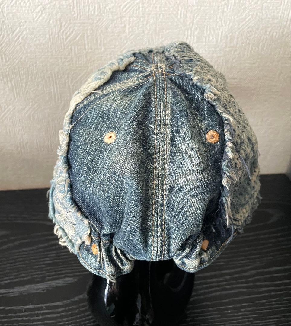 KAPITAL BORO キャップ 刺し子 ダメージ 日本製 - メルカリ