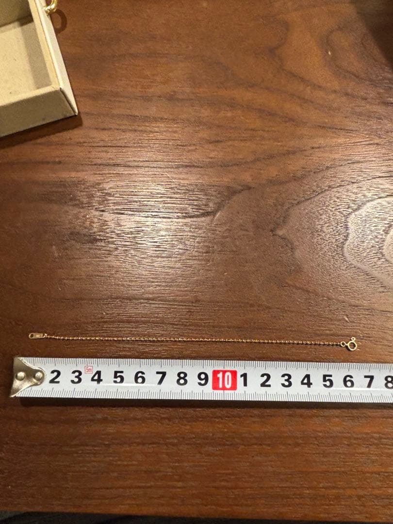 レディースカットボールブレスレット　k10pg 16cm