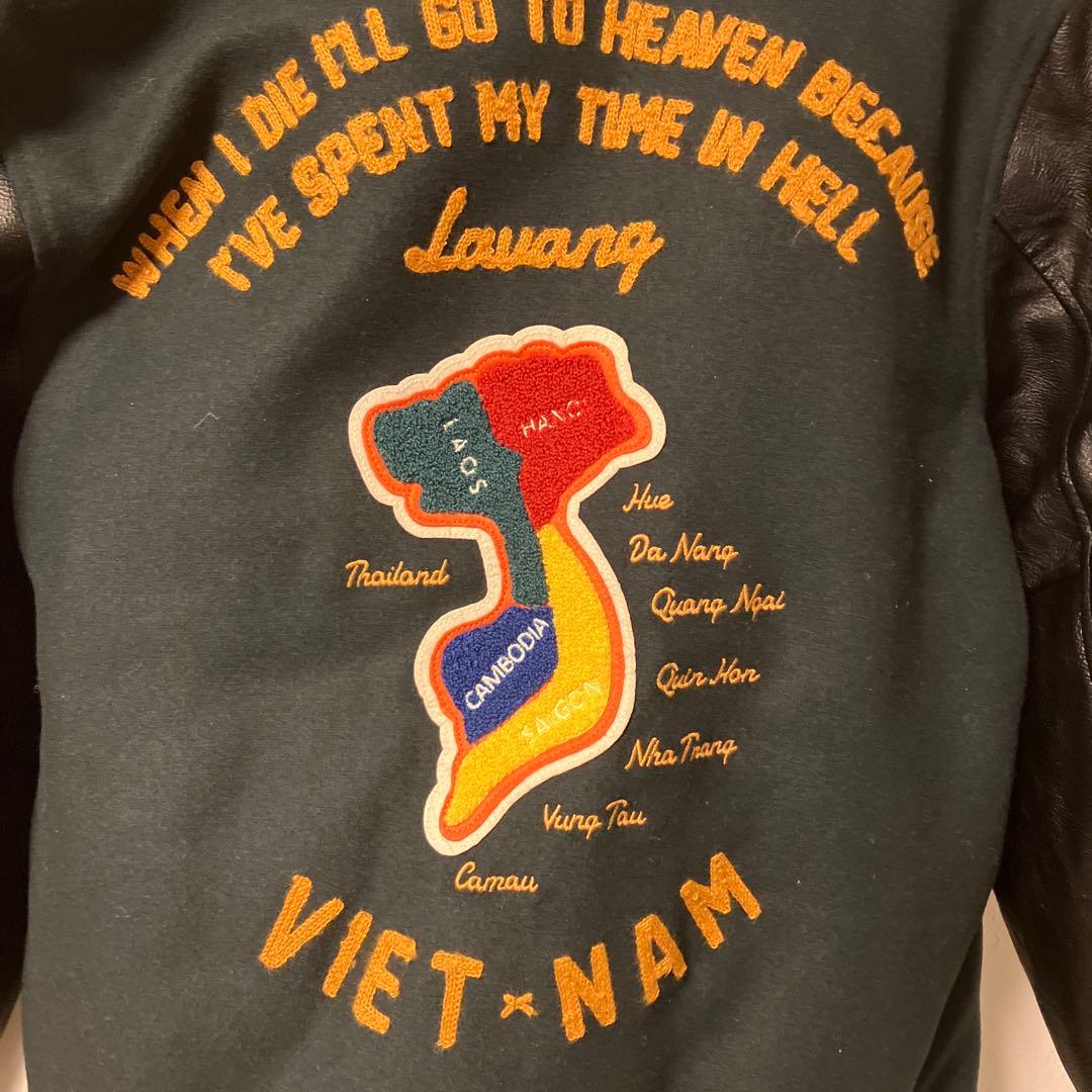 【HOUSTON】ヒューストン VIETNAM スタジャン ベトジャン 刺繍