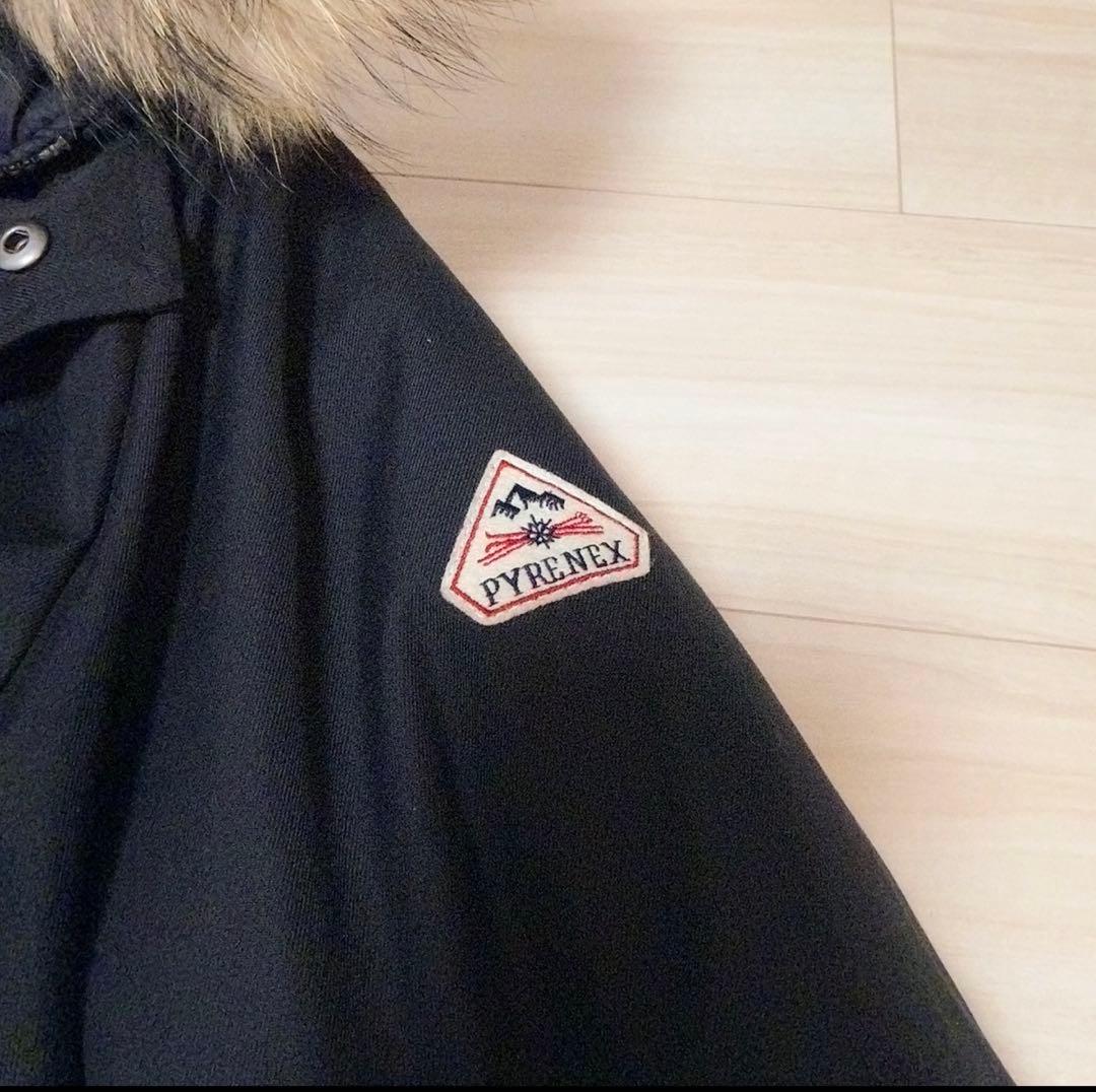 ピレネックス　アヌシー　ダウンコート　ファー　ANNECY ブラック　M