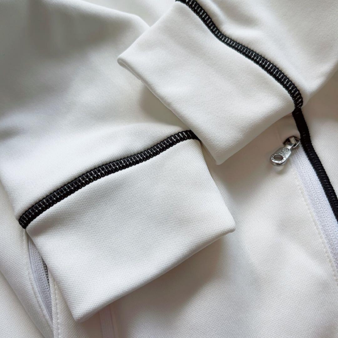 極美品 マークアンドロナ ニットジャケット 白 ホワイト 裏起毛