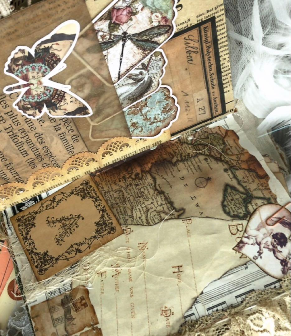 感謝セール❣️多種類染レースたっぷり『天使』ジャンクジャーナル雑記