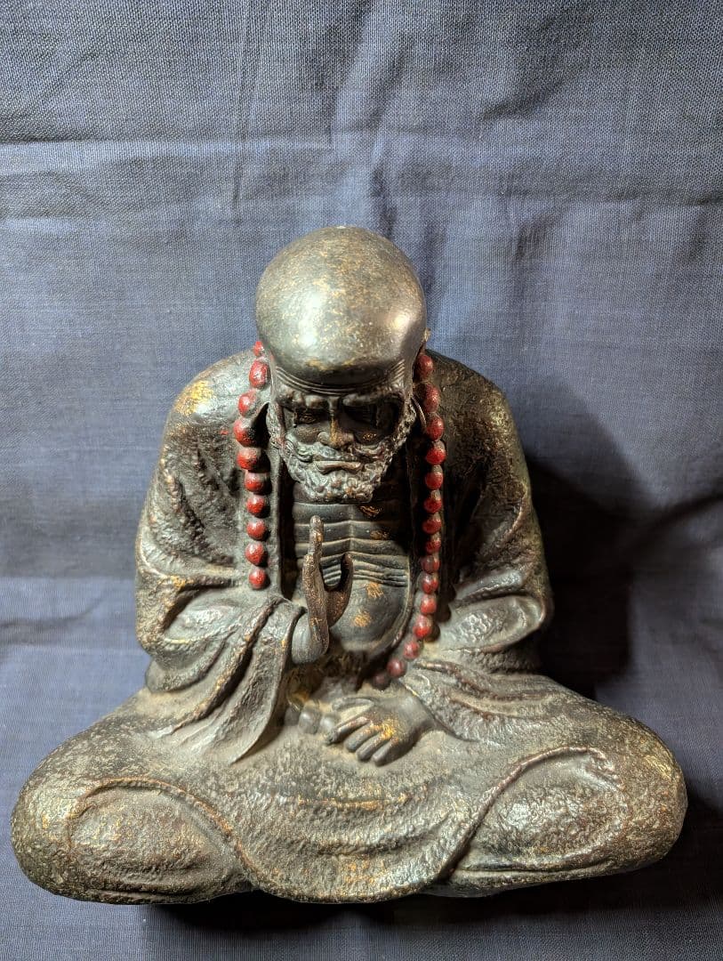 だるま 達摩 達磨 乾隆年製 仏像 金属製