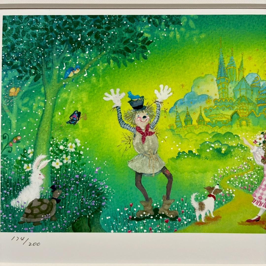 美品 横山真弥「オズの魔法使い 希望の道」アーカイバルプリント