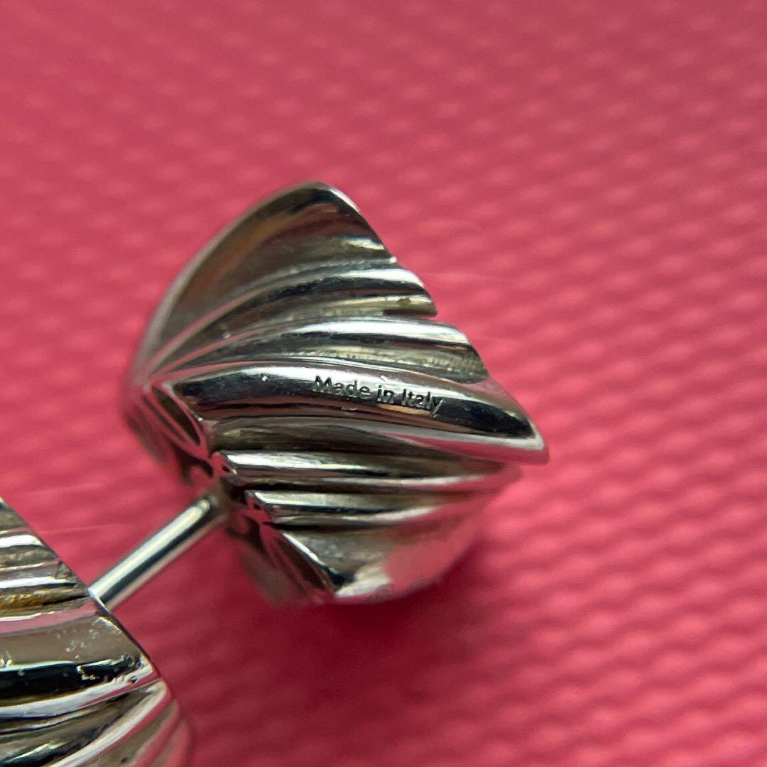 LOEWE ロエベ ツイード ピアス 925 シルバー