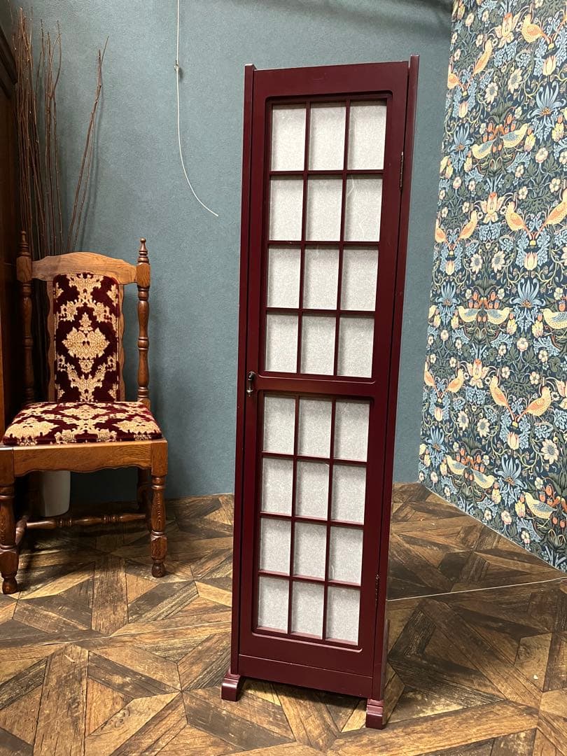 大勝＊三味線ケース 三味線箪笥 アンティーク 三味線展示 棚 ラック