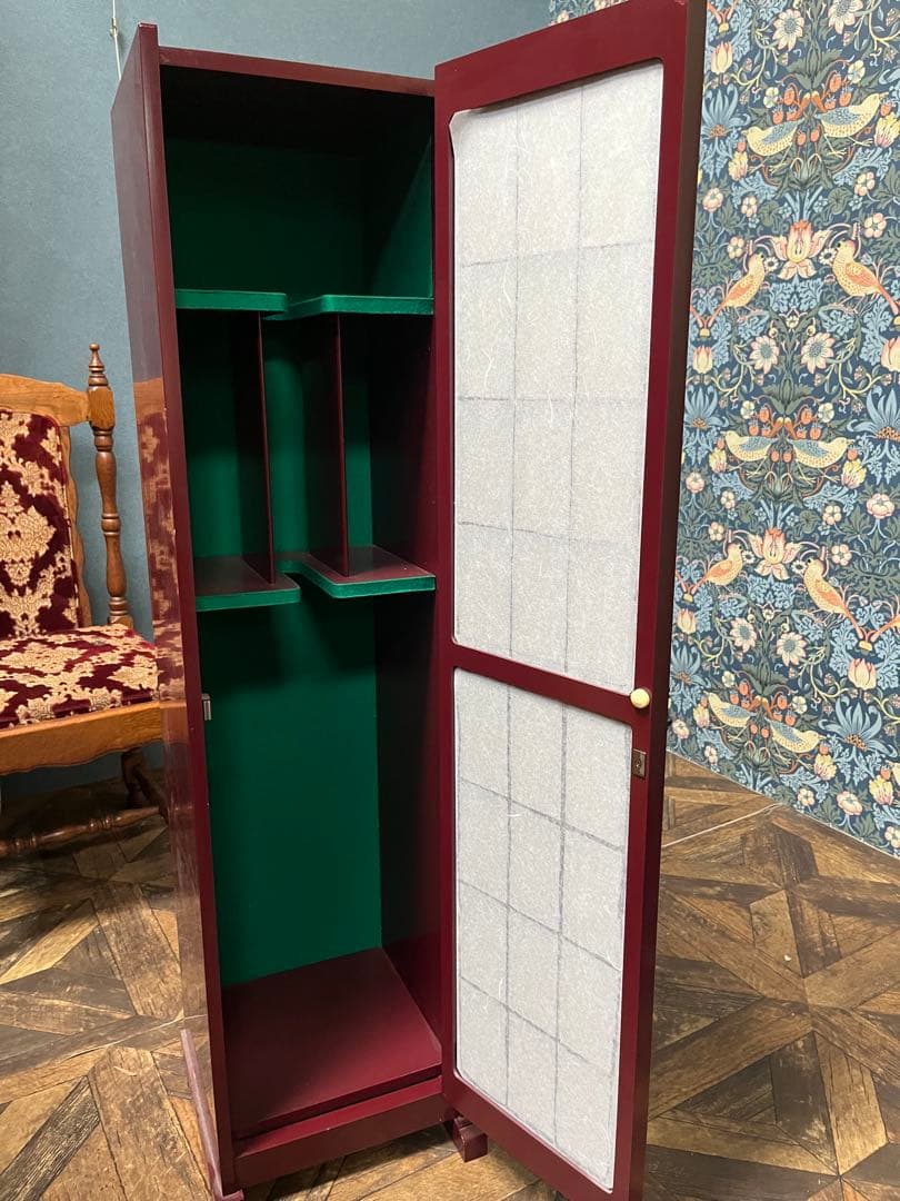 大勝＊三味線ケース 三味線箪笥 アンティーク 三味線展示 棚 ラック