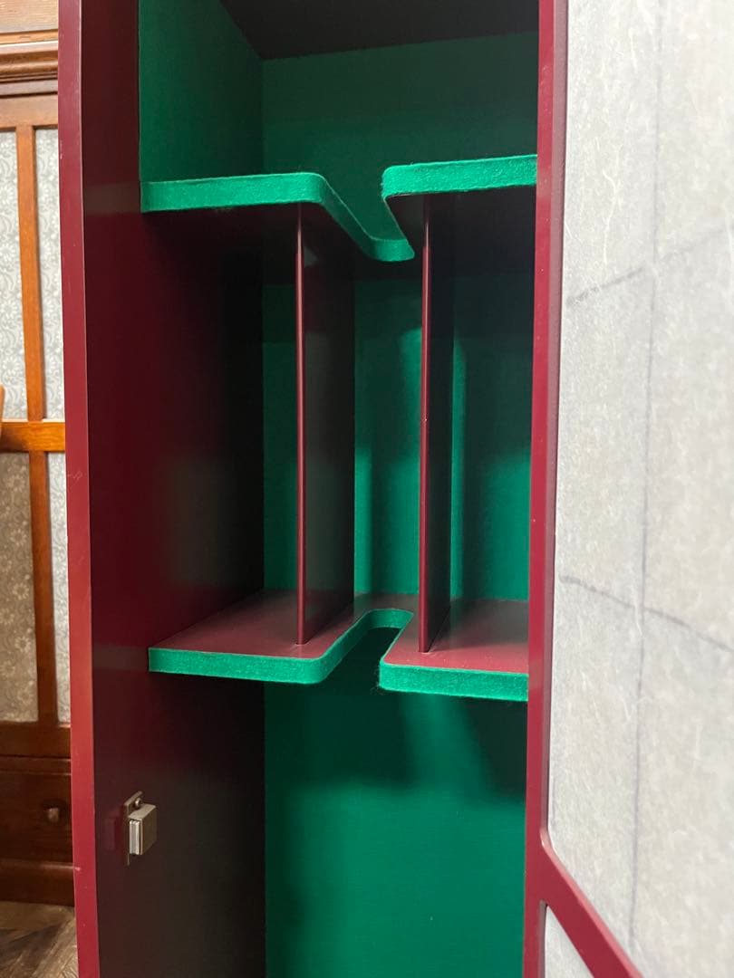 大勝＊三味線ケース 三味線箪笥 アンティーク 三味線展示 棚 ラック