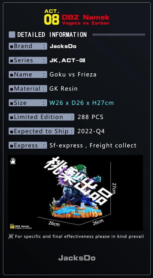 新品未開封『ドラコンボール』 ベジータ＊ザーボン ガレージキット